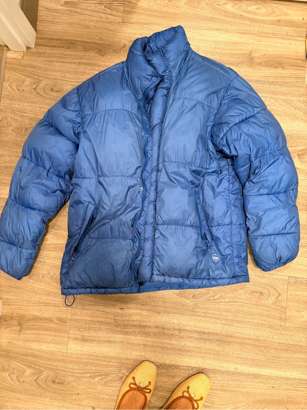 Zara Blue Puffer Jacket - Lightweight Insulated Coat